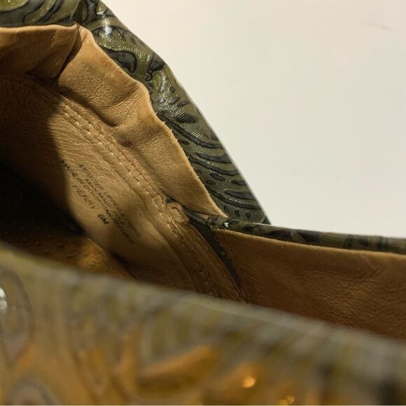 Women’s Nurture Embossed Tooled Brown/Bronze Heel wedge Size 6M - Picture 3 of 10